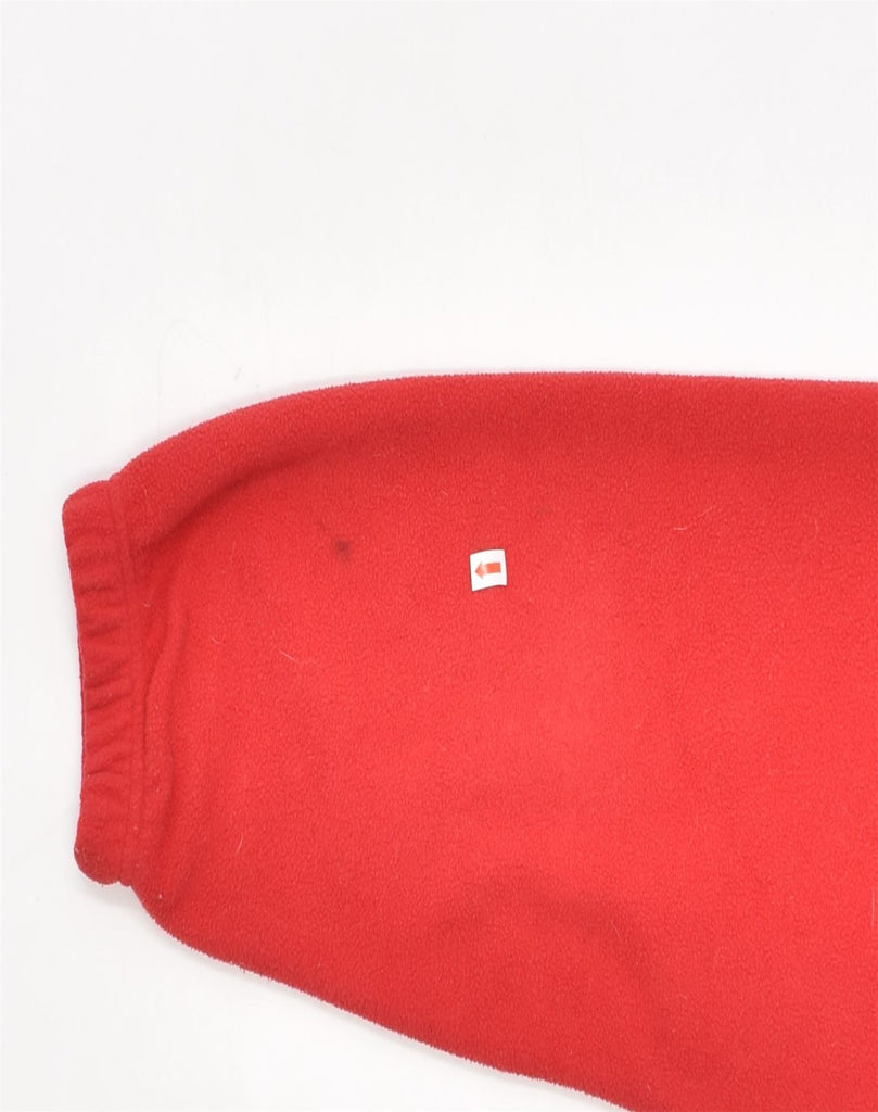 KAPPA Mens Zip Neck Fleece Jumper Small Red Polyester | Vintage | Thrift | Second-Hand | Used Clothing | Messina Hembry 