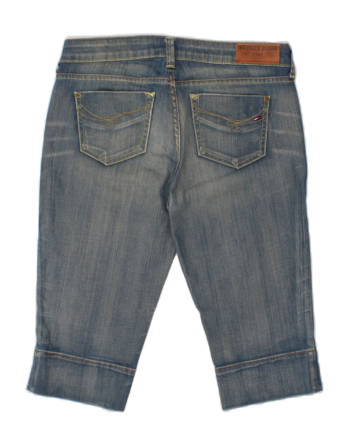 Bermudas vaqueras para mujer TOMMY HILFIGER W29 de algodón azul medio