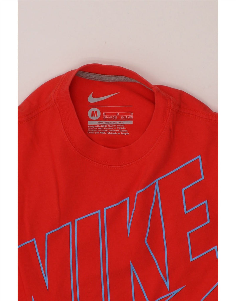 NIKE Boys Graphic T-Shirt Top 10-11 Years Medium  Red Cotton Sports Vintage Nike and Second-Hand Nike from Messina Hembry 