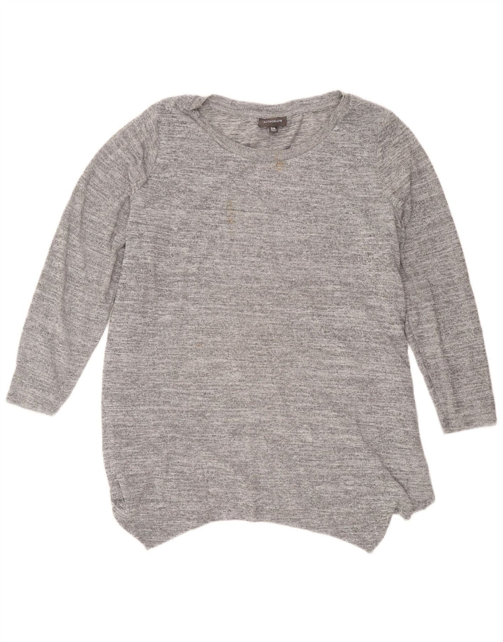 Marks & Spencer Womens Autograph Tunic Top UK 20 2XL Grey Flecked Polyester