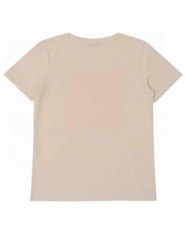 Tommy Hilfiger Womens Graphic T-Shirt Top UK 10 Small White Cotton