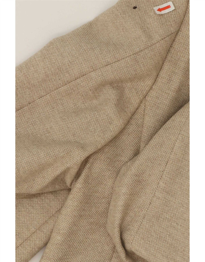 Hugo Boss Mens 2 Button Blazer Jacket EU 52 XL Beige Virgin Wool