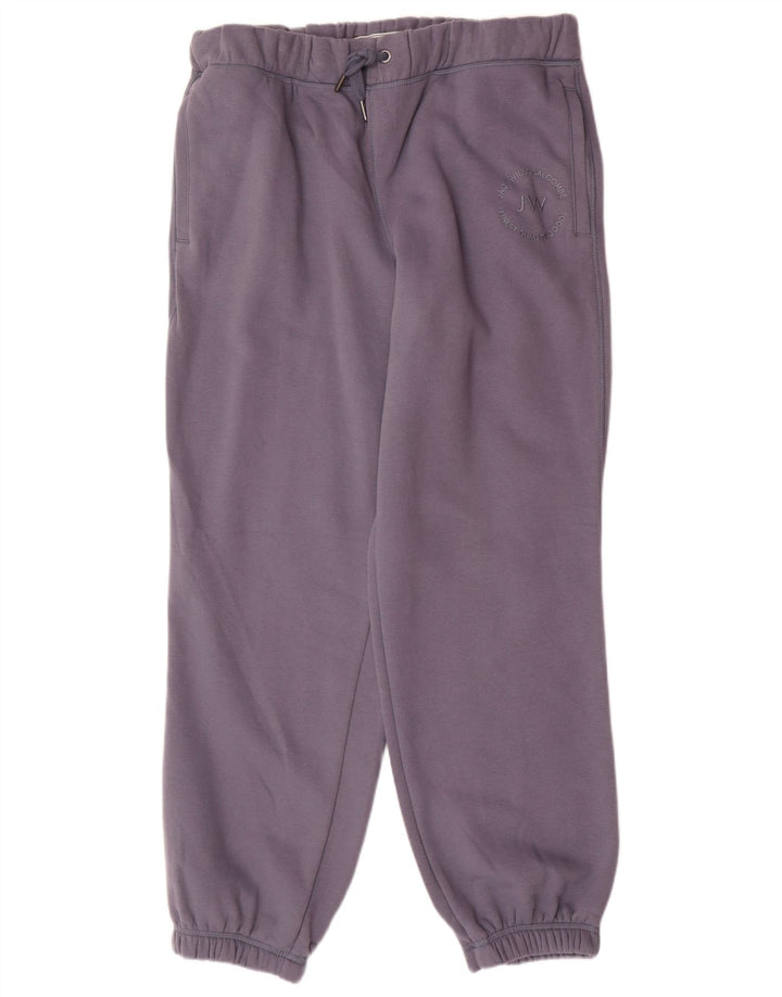 JACK WILLS Womens Tracksuit Trousers Joggers UK 16 Large Purple Cotton
