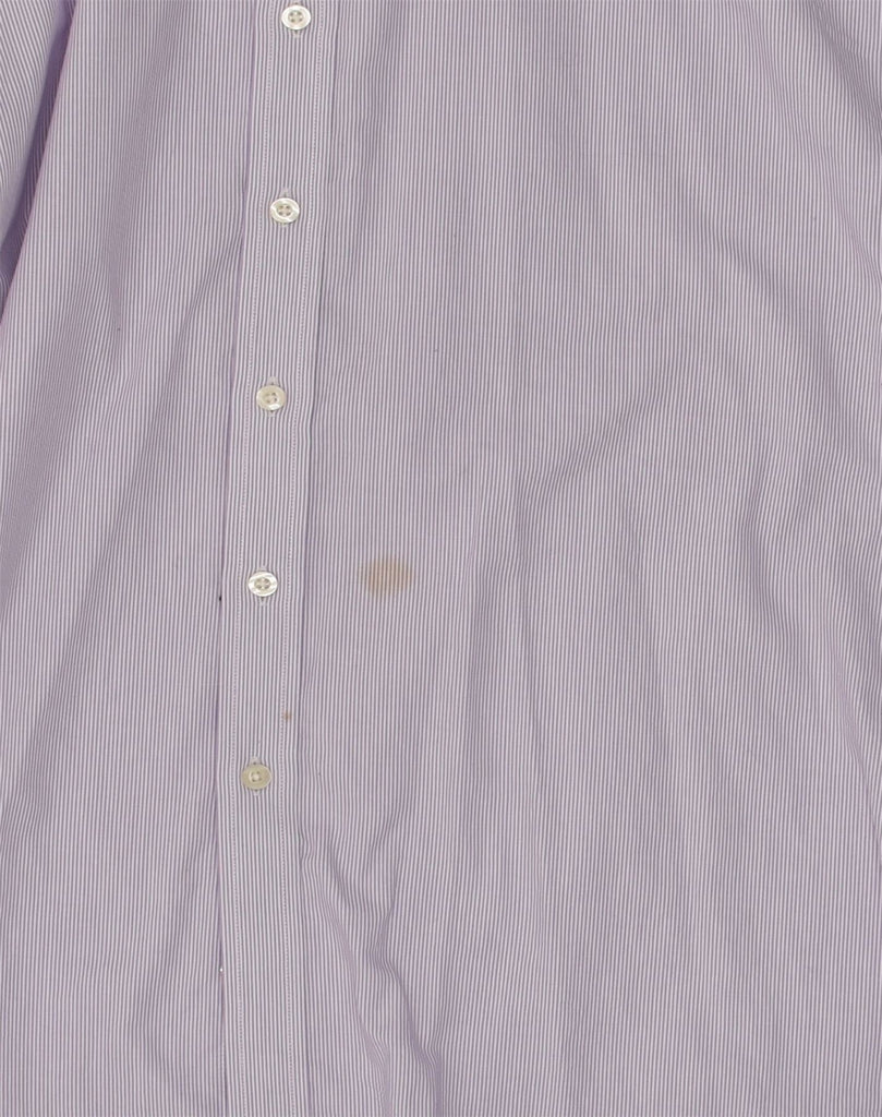 MICHAEL KORS Mens Shirt Size 17 1/2 XL Purple Pinstripe Cotton | Vintage Michael Kors | Thrift | Second-Hand Michael Kors | Used Clothing | Messina Hembry 