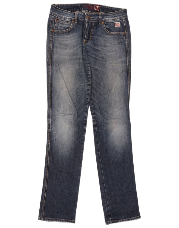 Roy Rogers Womens Straight Jeans W29 L33 Blue Cotton