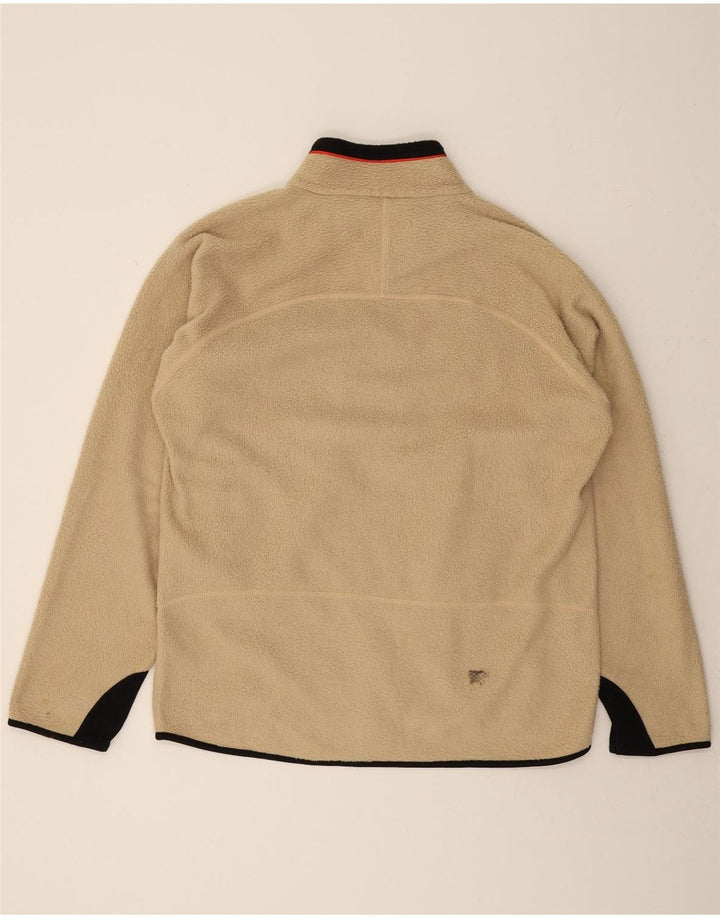 FILA Mens Fleece Jacket UK 42 XL Beige Colourblock Vintage Fila and Second-Hand Fila from Messina Hembry 