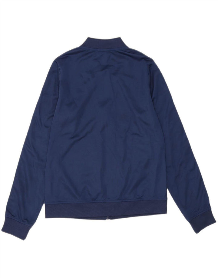 DIADORA Womens Graphic Tracksuit Top Jacket UK 6 XS Navy Blue Polyester