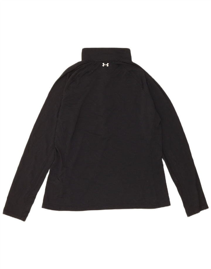 UNDER ARMOUR Womens Graphic Pullover Tracksuit Top UK 14 Large Black