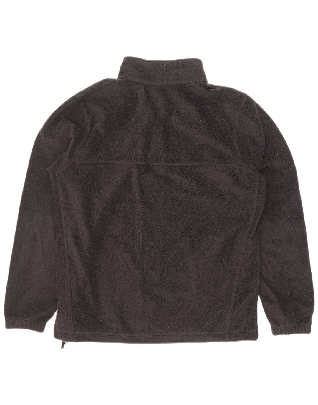 Columbia Mens Zip Neck Fleece Jumper Large Black Polyester