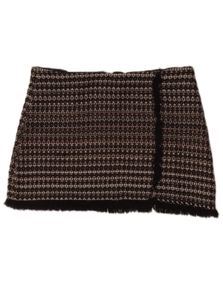 Zara Womens Trafaluc Mini Skirt Medium W28  Black Striped