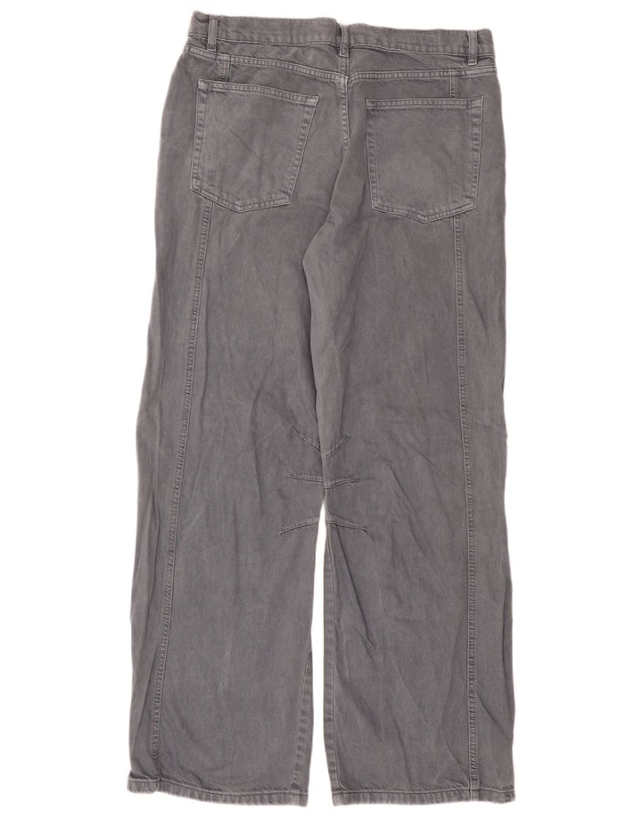 Zara Mens Straight Jeans EU 44 Large W34 L32 Grey Cotton
