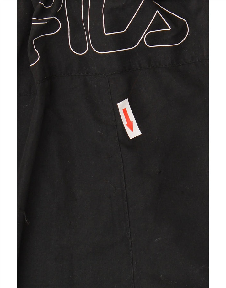 FILA Mens Graphic Capri Tracksuit Trousers XL  Black Polyester