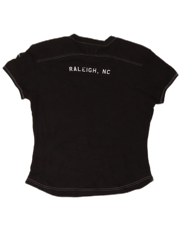 Champion Womens Graphic T-Shirt Top UK 18 XL Black
