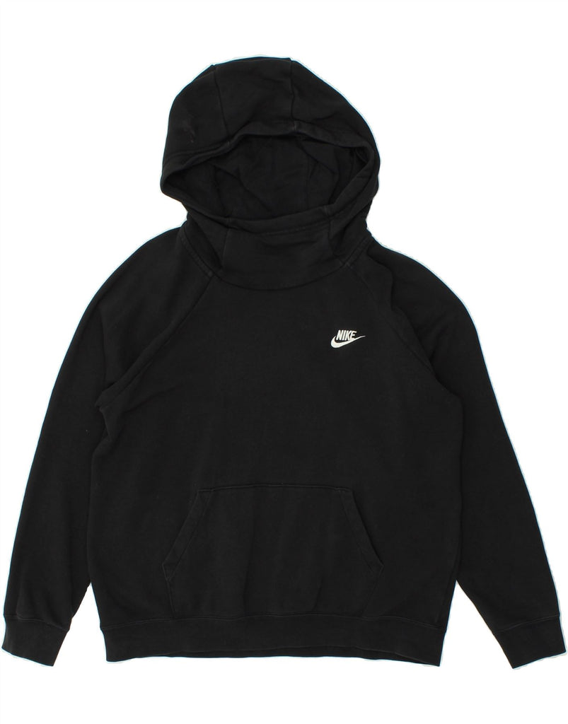 NIKE Womens Hoodie Jumper UK 16 Large Black Vintage Nike and Second-Hand Nike from Messina Hembry 