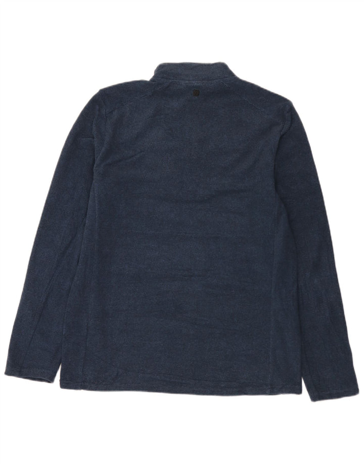 Mountain Warehouse Mens Zip Neck Sweatshirt Jumper Medium Navy Blue Flecked