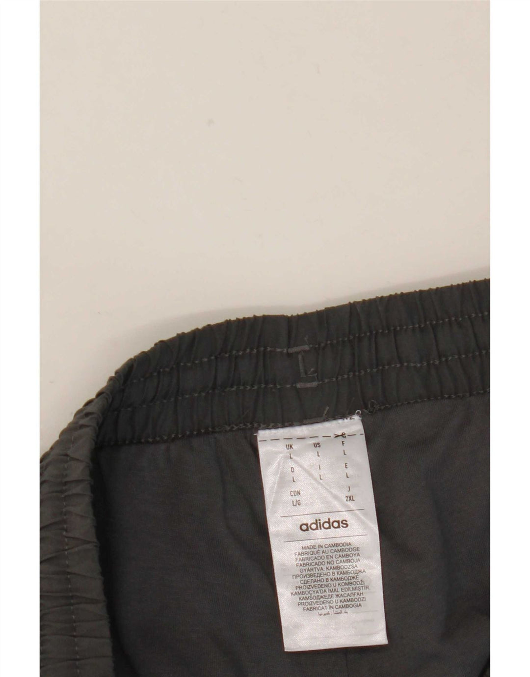 Adidas Mens Tracksuit Trousers Joggers Large Grey Polyester