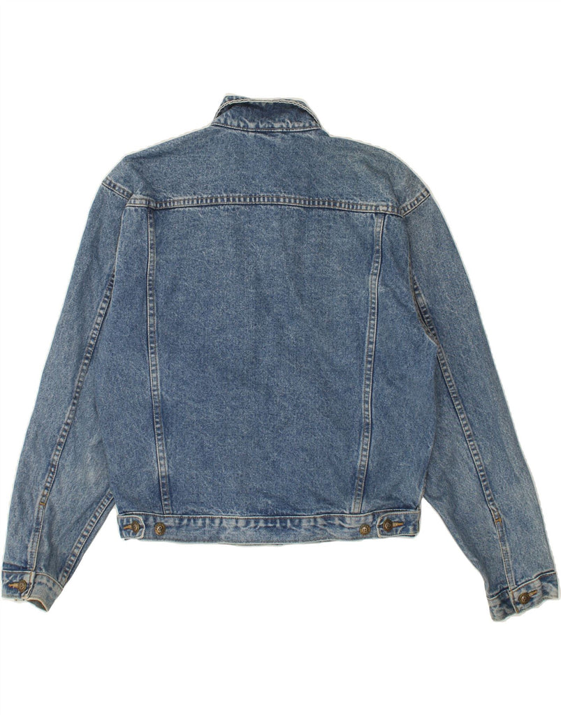 VINTAGE Mens Denim Jacket UK 38 Medium Blue Cotton Vintage Vintage and Second-Hand Vintage from Messina Hembry 