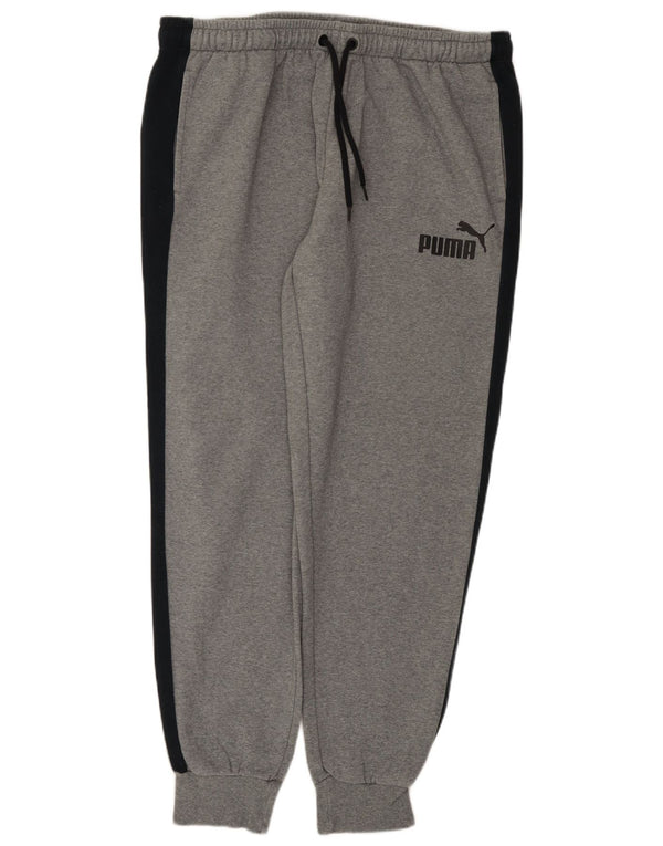Puma Mens Tracksuit Trousers Joggers 2XL Grey Colourblock Polyester