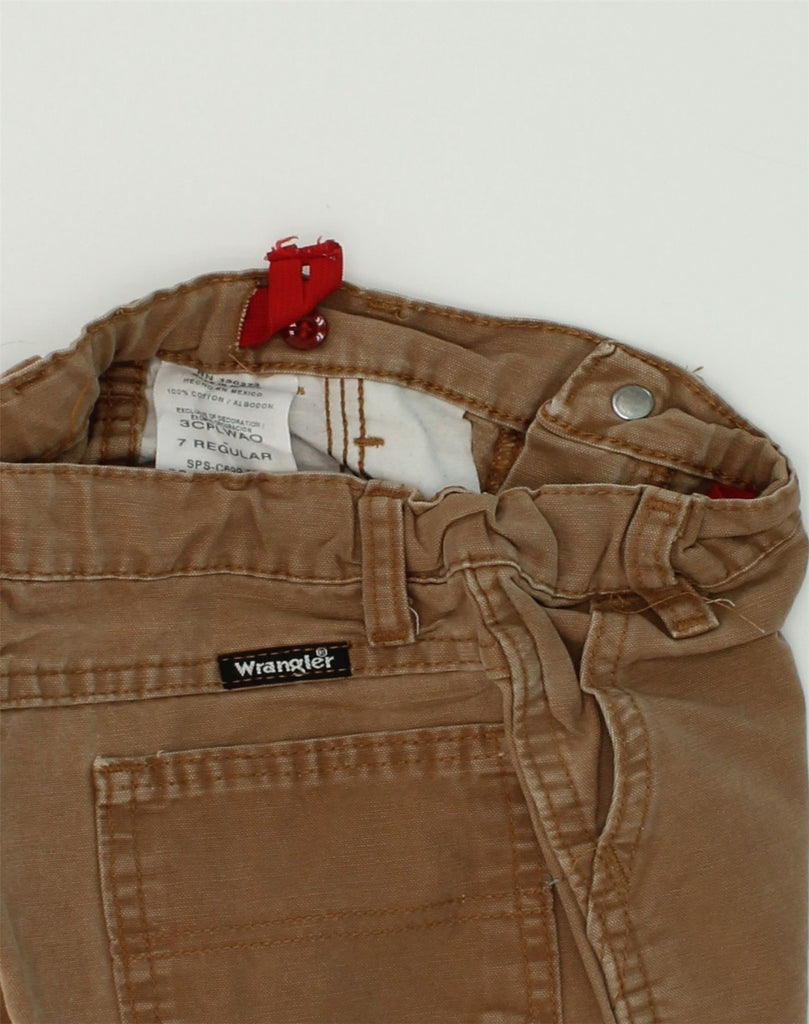 WRANGLER Boys Casual Shorts 6-7 Years W24 Brown Cotton | Vintage Wrangler | Thrift | Second-Hand Wrangler | Used Clothing | Messina Hembry 