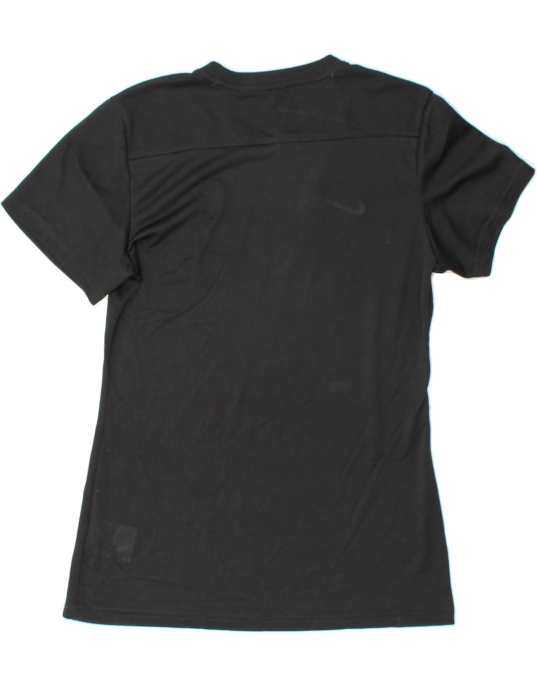 NIKE Womens Dri Fit Graphic T-Shirt Top UK 10 Small Black Polyester Vintage Nike and Second-Hand Nike from Messina Hembry 