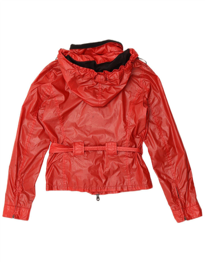 Refrigiwear Womens Hooded Rain Jacket IT 38 XS Red Polyester