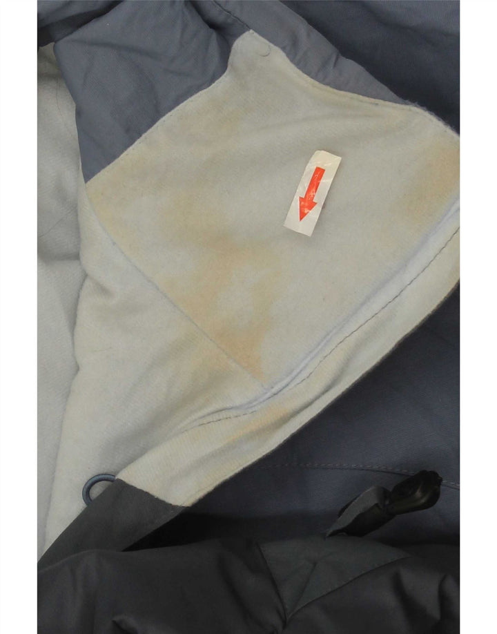 Columbia Womens Hooded Windbreaker Jacket UK 14 Medium Blue Colourblock