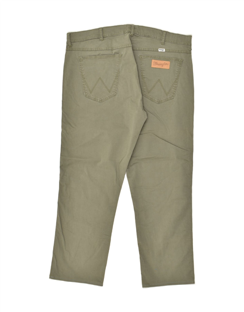 WRANGLER Mens Tapered Casual Trousers W38 L29 Khaki Cotton | Vintage Wrangler | Thrift | Second-Hand Wrangler | Used Clothing | Messina Hembry 