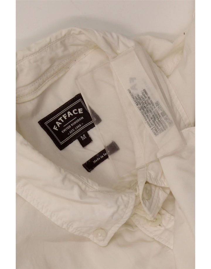 Fat Face Mens Shirt Medium White Cotton