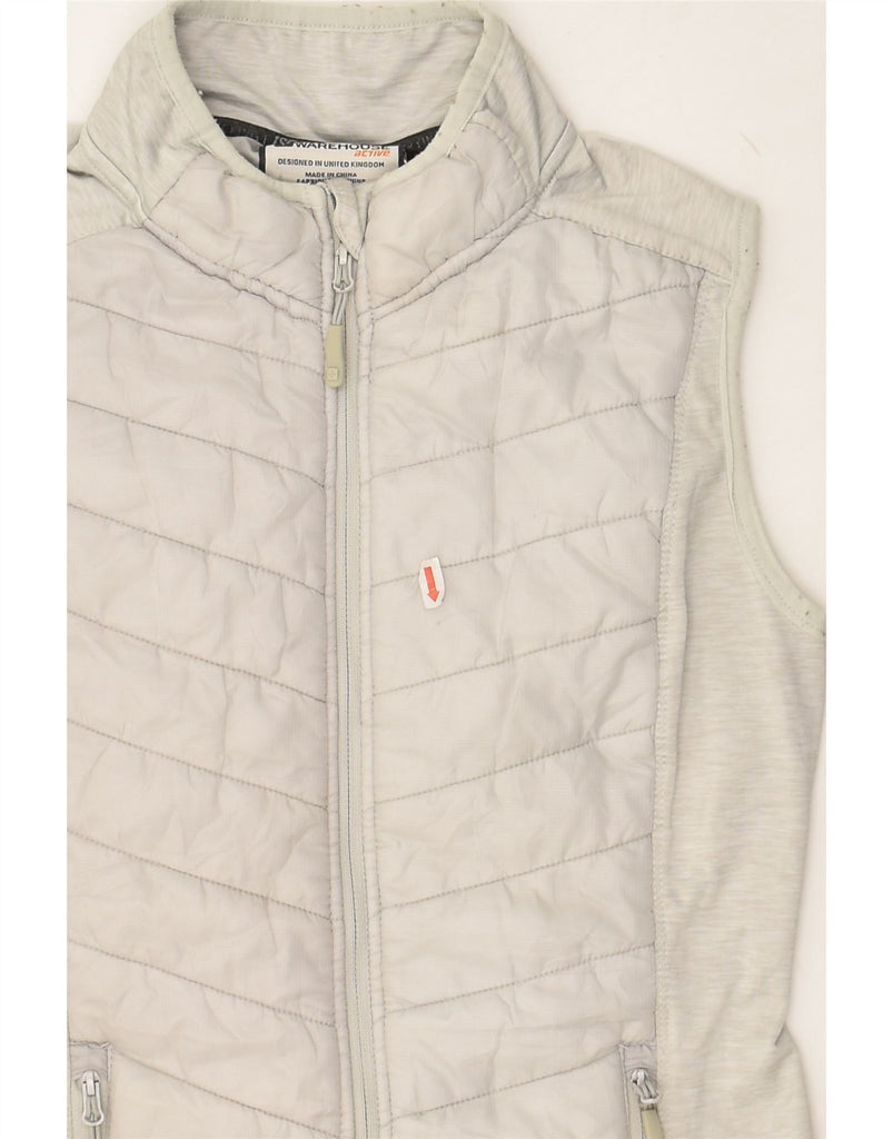 MOUNTAIN WAREHOUSE Womens Padded Gilet UK 10 Small  Grey Polyester | Vintage Mountain Warehouse | Thrift | Second-Hand Mountain Warehouse | Used Clothing | Messina Hembry 