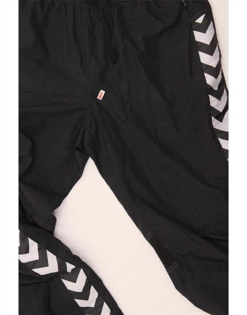 HUMMEL Mens Graphic Tracksuit Trousers Large Black Polyester Vintage Hummel and Second-Hand Hummel from Messina Hembry 