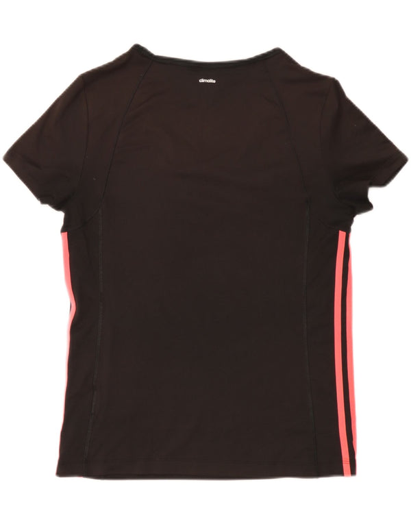 Adidas Womens Climalite T-Shirt Top UK 16/18 Large Black Polyester