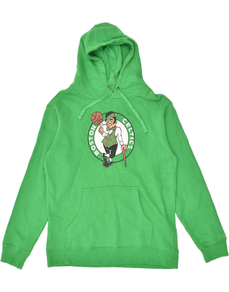 FANATICS Mens Boston Celtics Graphic Hoodie Jumper Medium Green Cotton | Vintage Fanatics | Thrift | Second-Hand Fanatics | Used Clothing | Messina Hembry 