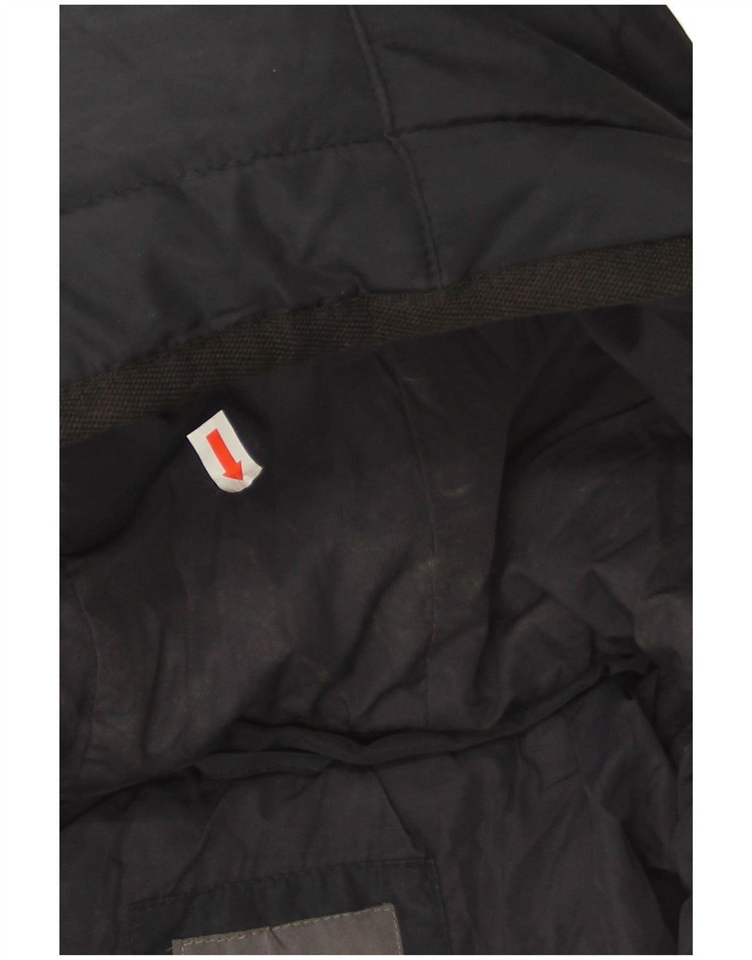 Zara Mens Hooded Padded Jacket UK 36 Small Navy Blue Polyester