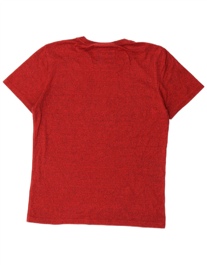 SUPERDRY Mens Graphic T-Shirt Top Large Red Cotton