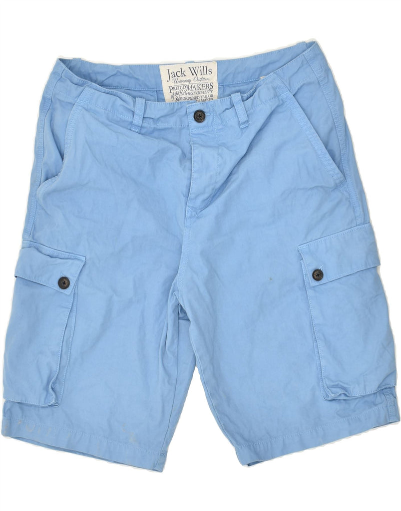 JACK WILLS Mens Cargo Shorts W32 Medium Blue Cotton | Vintage Jack Wills | Thrift | Second-Hand Jack Wills | Used Clothing | Messina Hembry 