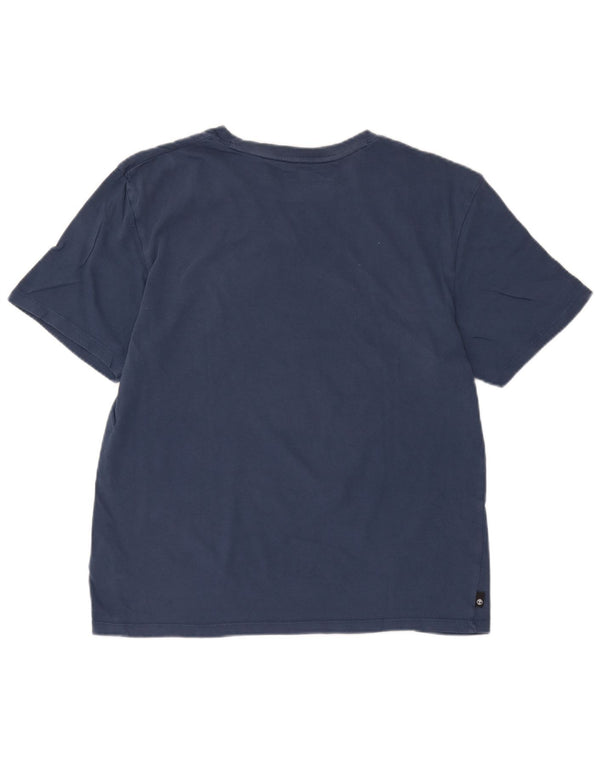 Timberland Mens Regular Fit Graphic T-Shirt Top Medium Navy Blue Cotton