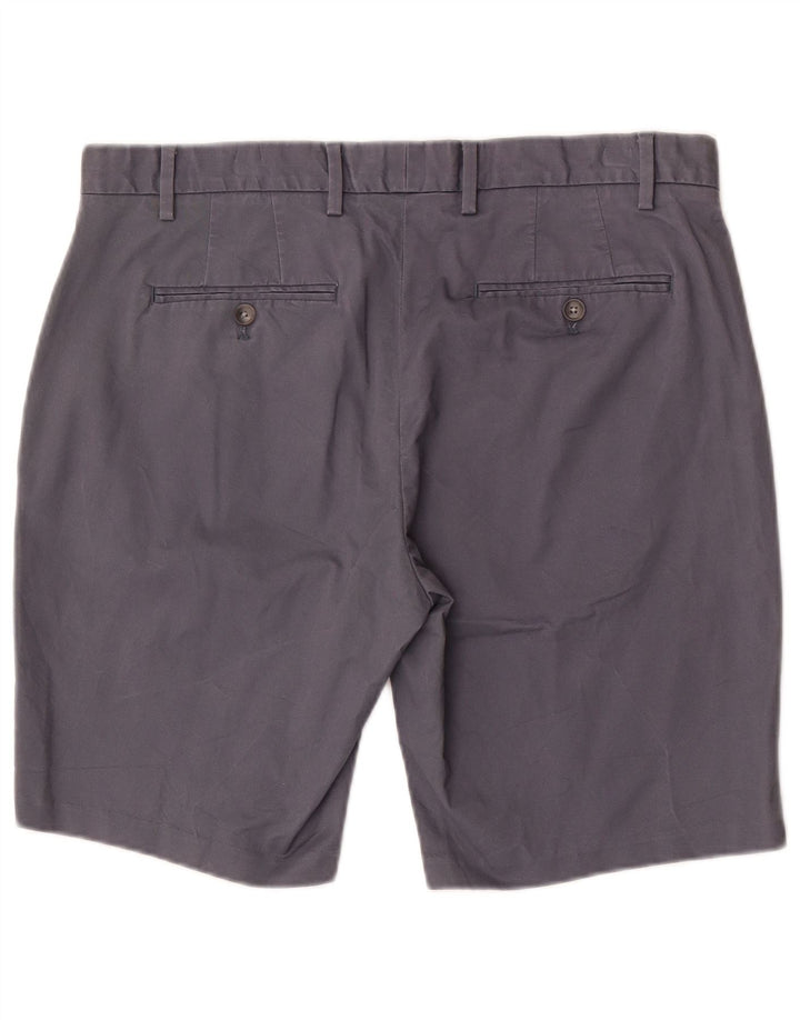 Reiss Mens Chino Shorts W34 Large Navy Blue Cotton
