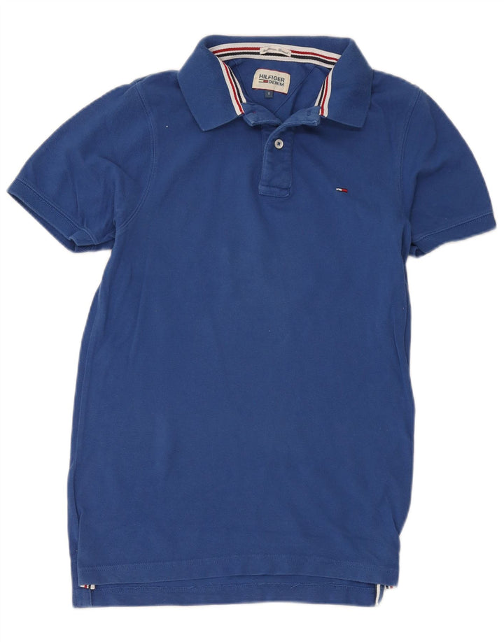Tommy Hilfiger Mens Polo Shirt Small Blue Cotton