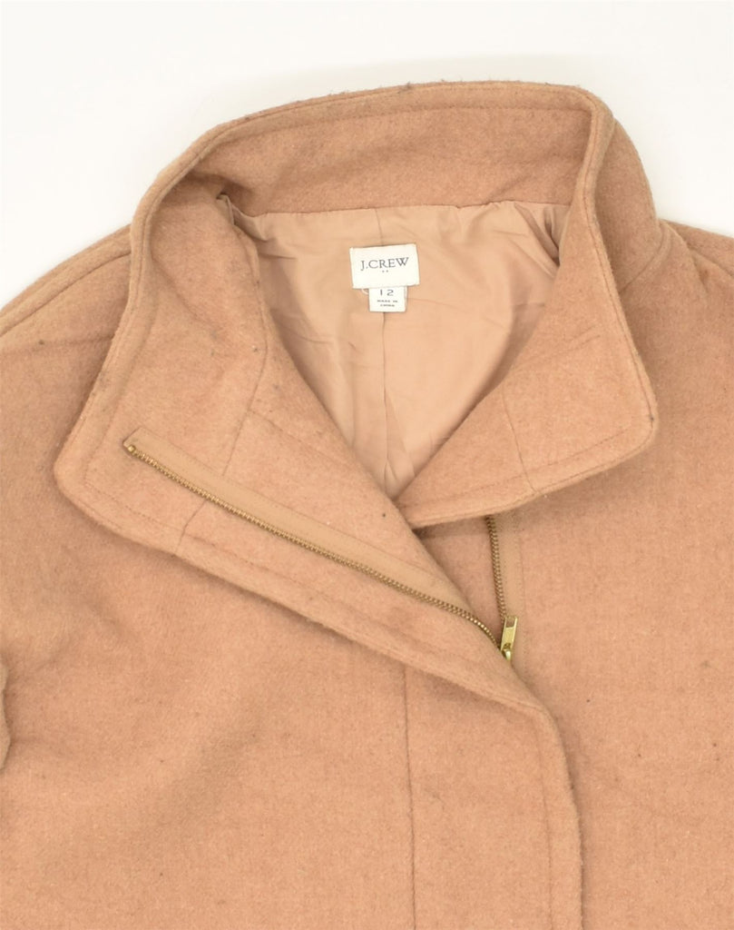 J. CREW Womens Overcoat UK 12 Medium  Beige Wool | Vintage J. Crew | Thrift | Second-Hand J. Crew | Used Clothing | Messina Hembry 