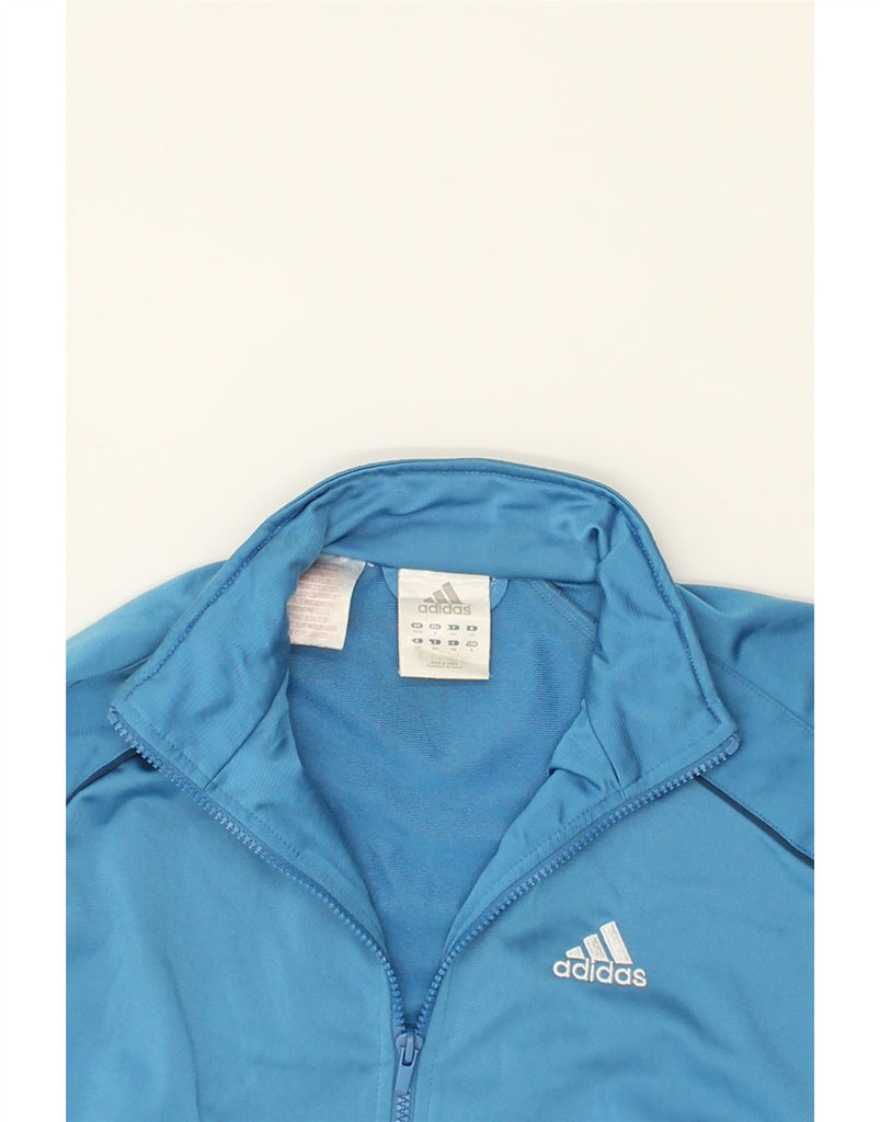 ADIDAS Boys Tracksuit Top Jacket 11-12 Years Medium Blue Polyester | Vintage Adidas | Thrift | Second-Hand Adidas | Used Clothing | Messina Hembry 