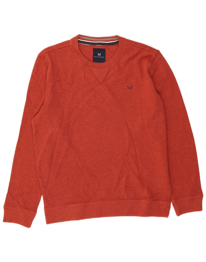 Crew Clothing Mens Sweatshirt Jumper XL Orange Cotton