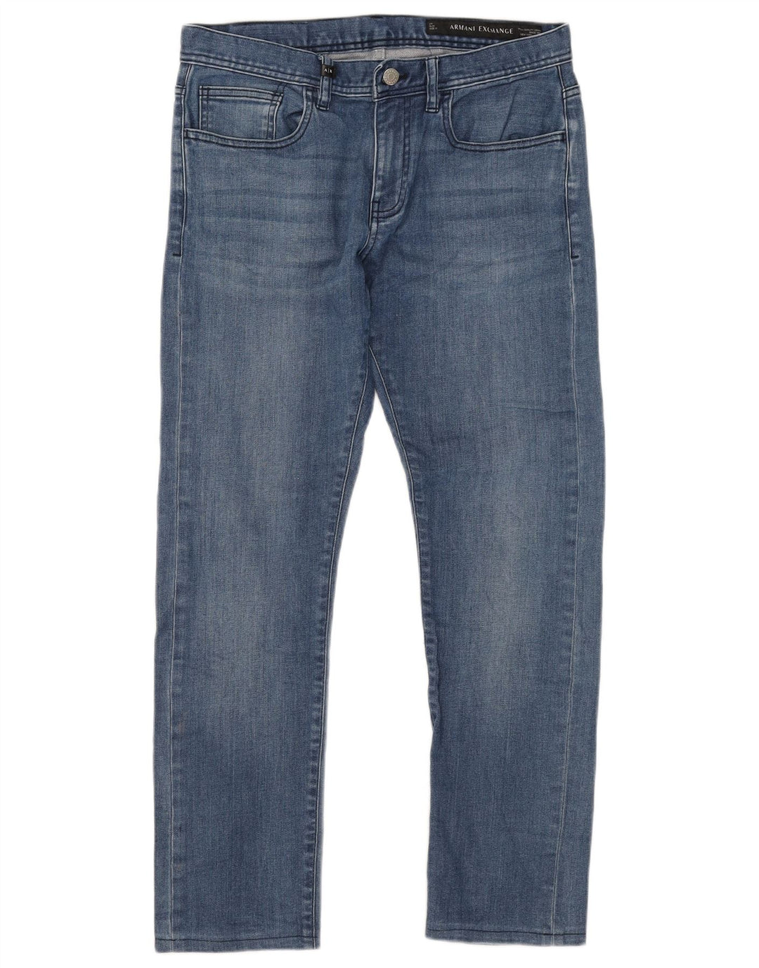 ARMANI EXCHANGE Mens Slim Jeans W31 L28 Blue Cotton