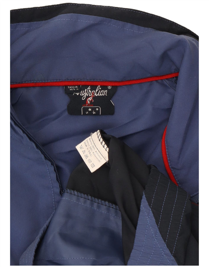 AUSTRALIAN L'ALPINA Mens Tracksuit Top Jacket Medium Blue Colourblock