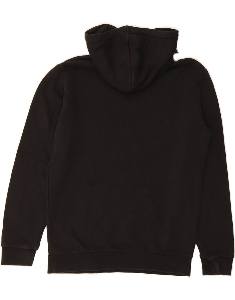 ADIDAS Mens Graphic Hoodie Jumper Small Black Cotton Vintage Adidas and Second-Hand Adidas from Messina Hembry 