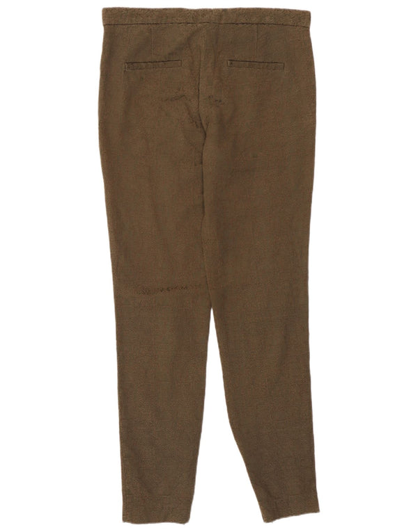 Zara Womens Skinny Chino Trousers Small W26 L29 Khaki