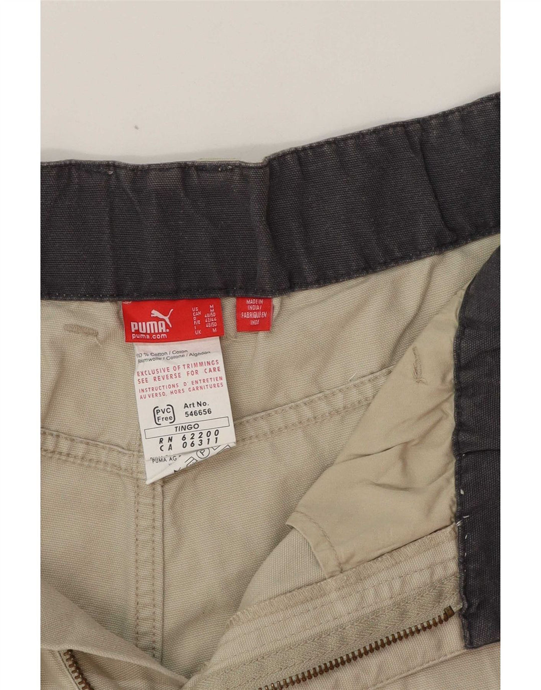 Puma Mens Cargo Shorts Medium W32  Grey Cotton
