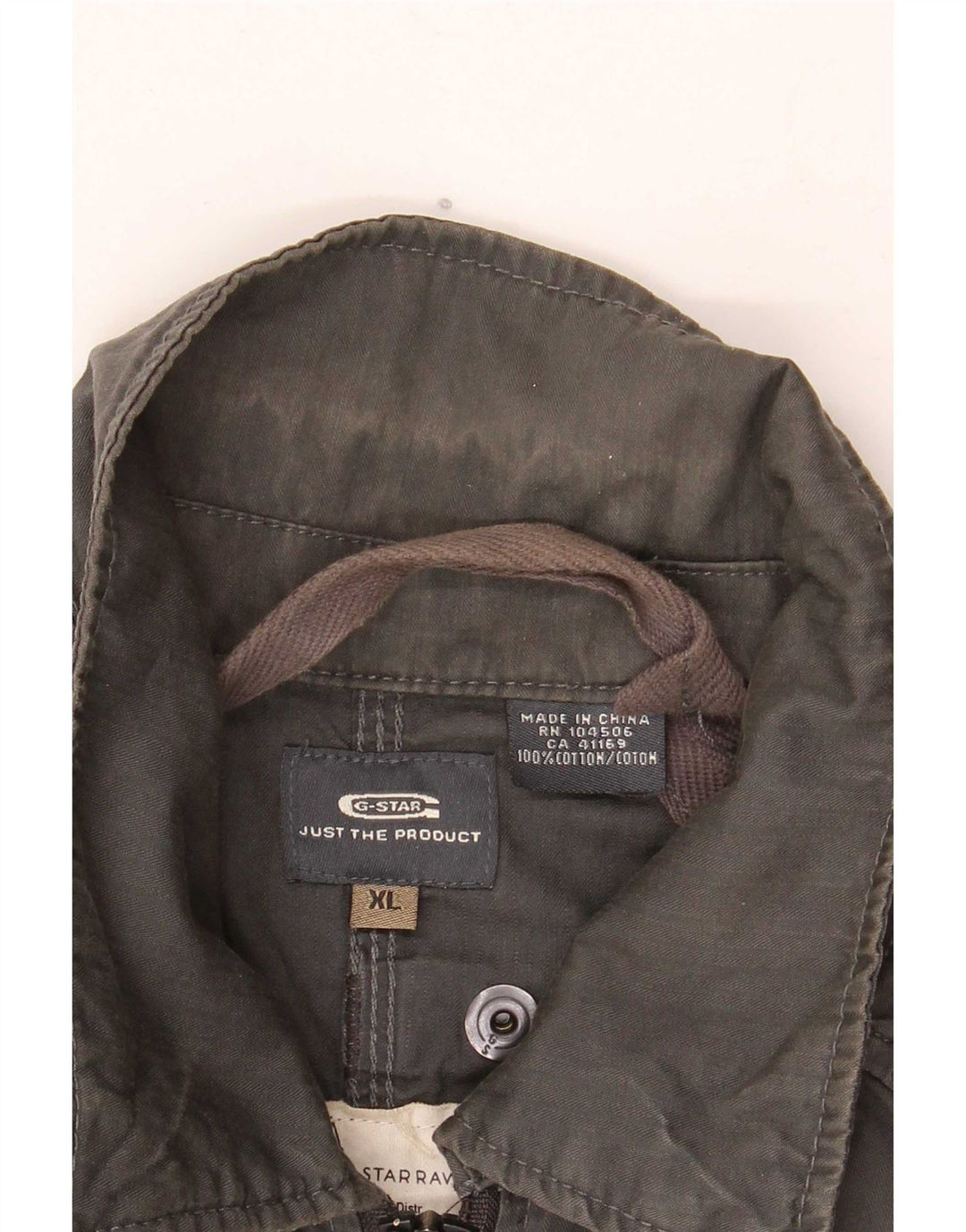 G-Star Mens Utility Jacket UK 42 XL Khaki Cotton