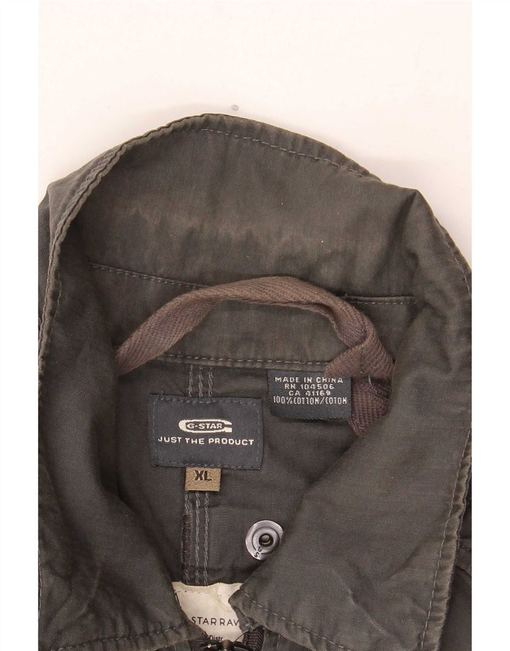 G-Star Mens Utility Jacket UK 42 XL Khaki Cotton