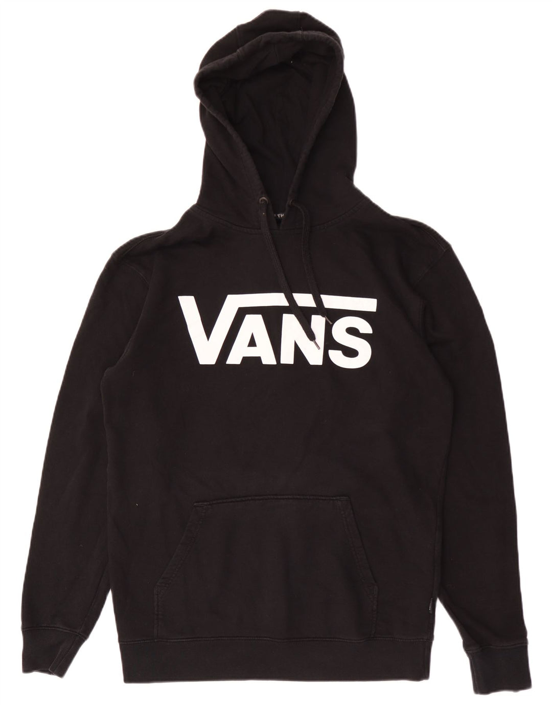 Vans Mens Graphic Hoodie Jumper Medium Black Cotton