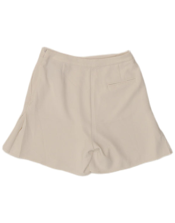 Calvin Klein Womens High Waist Casual Shorts EU 36 Small W26 White